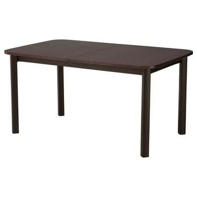Extendable table, brown, 150/205/260x95 cm