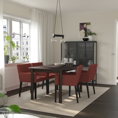 Extendable table, brown, 150/205/260x95 cm - Image 2