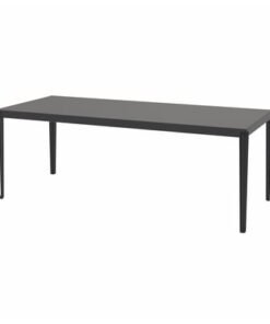 Table, outdoor, dark grey/black, 216x86 cm