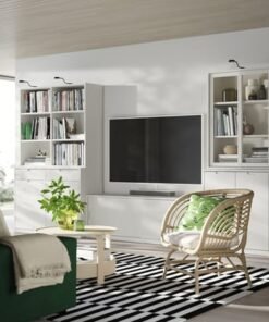 Alternative view of TV bench, off-white, 177x37x56 cm