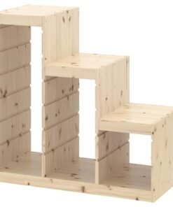 Frame, light white stained pine, 94x44x91 cm