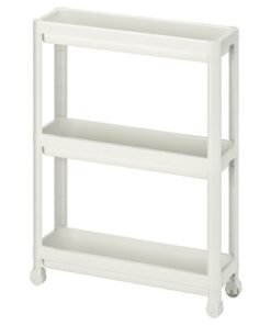 Trolley, white, 54x18x71 cm