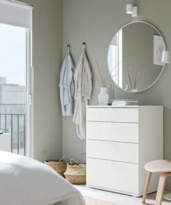 Alternative view of Chest of 4 drawers, white/anchor/unlock-function, 70x47x90 cm