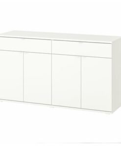 Sideboard, white, 140x37x75 cm