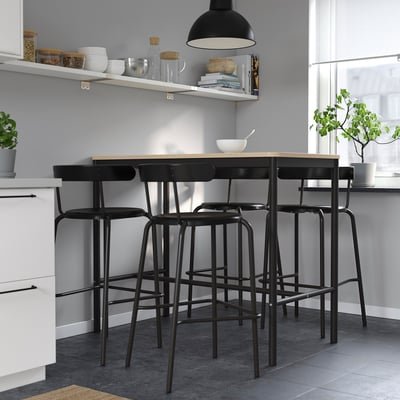 Bar stool, anthracite, 75 cm - Image 2